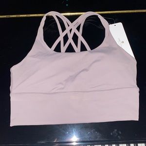 Purple sports bra
